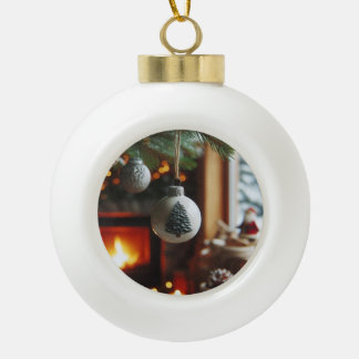 Adorno De Cerámica Tipo Bola Éclat Céramique - Boule de Noël Magique