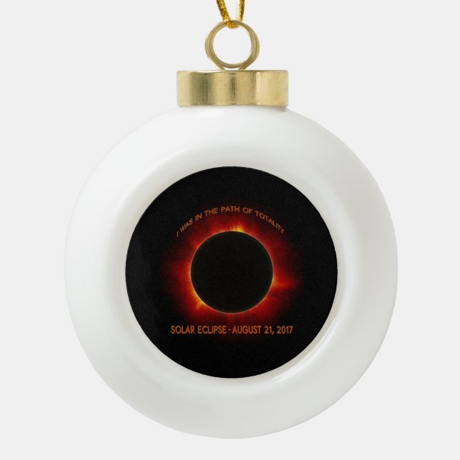 Adorno De Cerámica Tipo Bola Eclipse solar (Anverso)