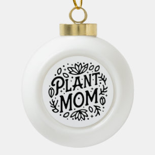 Adorno De Cerámica Tipo Bola El amante de las plantas cita el blanco estético r