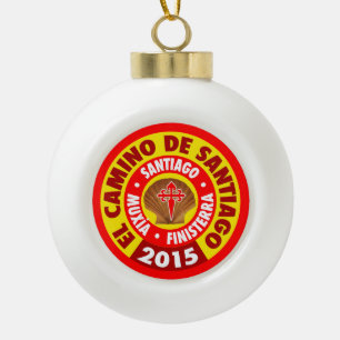 Adorno De Cerámica Tipo Bola EL Camino De Santiago 2015