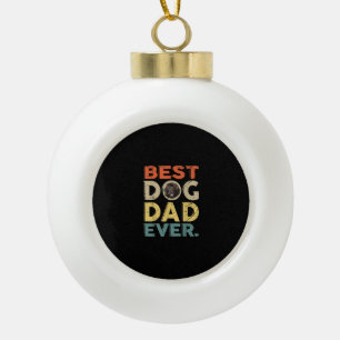 Adorno De Cerámica Tipo Bola El mejor padre de perro de Terranova jamás regalos