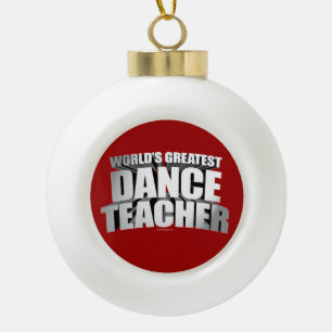 Adorno De Cerámica Tipo Bola El profesor más grande de la danza del mundo