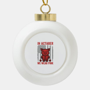 Adorno De Cerámica Tipo Bola En Octubre Nosotros Usamos Diseño de Conciencia de