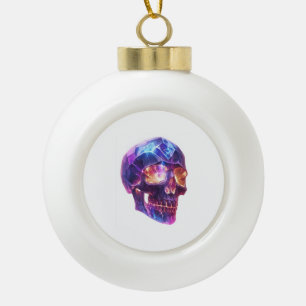 Adorno De Cerámica Tipo Bola Entidad de cráneo de cristal