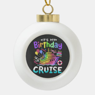 Adorno De Cerámica Tipo Bola Es mi viaje de vacaciones de cumpleaños de crucero