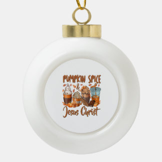 Adorno De Cerámica Tipo Bola Espíritu de calabaza Jesucristo