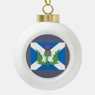 Adorno De Cerámica Tipo Bola Esquisto y Saltire escoceses