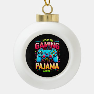 Adorno De Cerámica Tipo Bola Esta es mi camisa de pijama de juego de videojuego