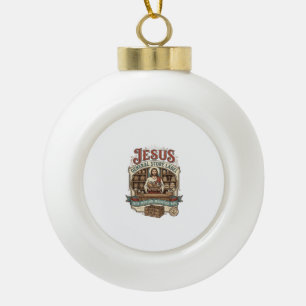 Adorno De Cerámica Tipo Bola Etiqueta de la tienda general de Jesús Tienda gene