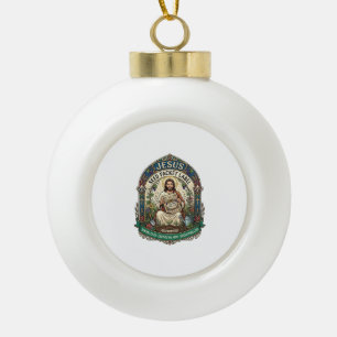 Adorno De Cerámica Tipo Bola Etiqueta de Paquete de Semillas de Jesús Paquete d
