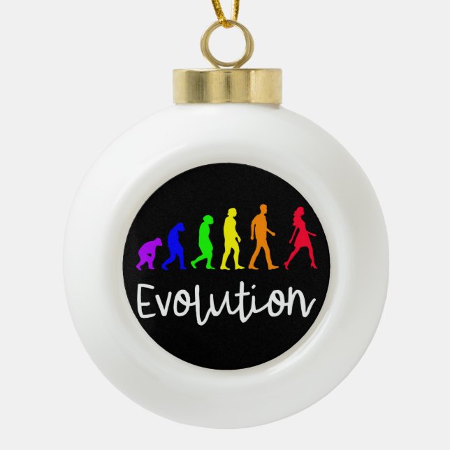 Adorno De Cerámica Tipo Bola Evolución (Anverso)