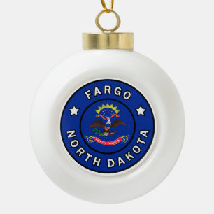 Adorno De Cerámica Tipo Bola Fargo Dakota del Norte
