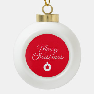 Adorno De Cerámica Tipo Bola Feliz Año Nuevo Feliz Navidad Temporada de Vacacio