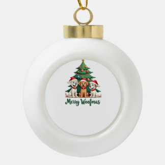 Adorno De Cerámica Tipo Bola Feliz Woofmas (2)