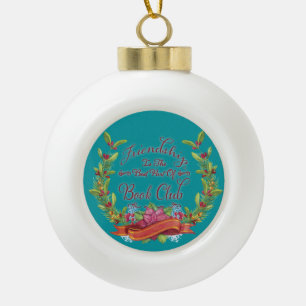 Adorno De Cerámica Tipo Bola Festividad de amistad con el Club de Libros de Poi