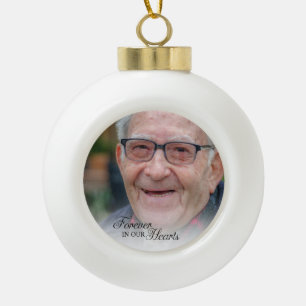 Adorno De Cerámica Tipo Bola Foto conmemorativa para siempre en nuestros corazo