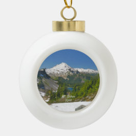 Adorno De Cerámica Tipo Bola Foto del paisaje alpino de Mt. Baker