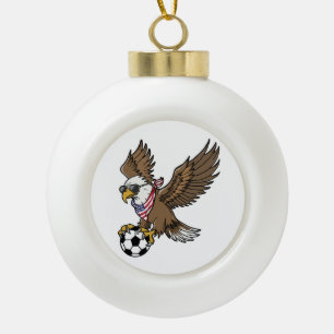 Adorno De Cerámica Tipo Bola Gafas de sol águila de fútbol americano frescas vi