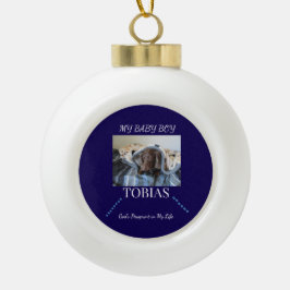 Adorno De Cerámica Tipo Bola God's Pawprint Light Trail Keepsake