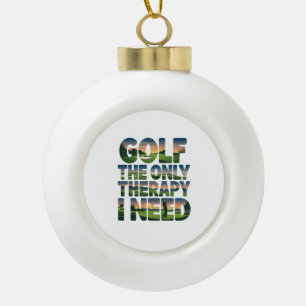 Adorno De Cerámica Tipo Bola Golf la única terapia, moderna
