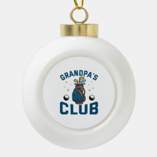 Adorno De Cerámica Tipo Bola Gracioso regalo del club de golf del abuelo