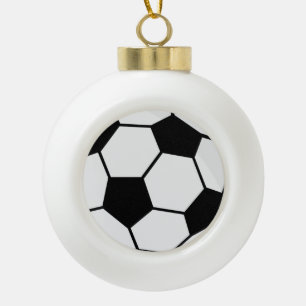 Adorno De Cerámica Tipo Bola Gráfico clásico de balón de fútbol para fanáticos