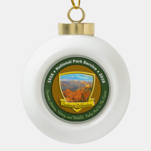 Adorno De Cerámica Tipo Bola Gran Cañón de Navidades del centenario del Parque 