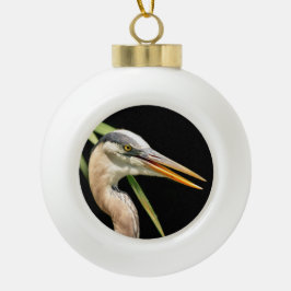 Adorno De Cerámica Tipo Bola Gran garza azul