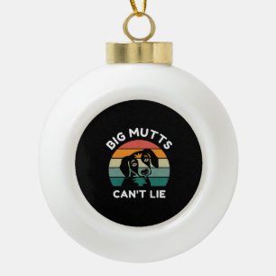 Adorno De Cerámica Tipo Bola Grandes Perros No Pueden Mentir - Diseño Divertido