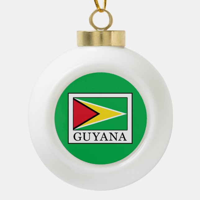 Adorno De Cerámica Tipo Bola Guyana (Anverso)