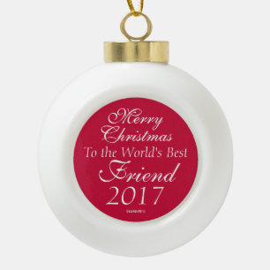 Adorno De Cerámica Tipo Bola HAMbyWG - Ornament - Mejor Amigo