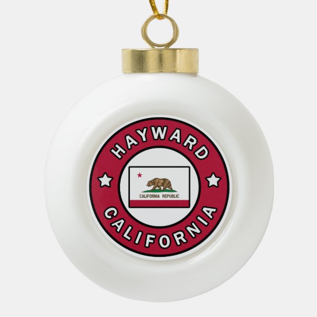 Adorno De Cerámica Tipo Bola Hayward California (Anverso)