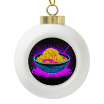 Hermoso tazón de Neon con fideos Ramen