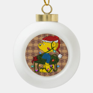 Adorno De Cerámica Tipo Bola Hula Wreath de Ferald