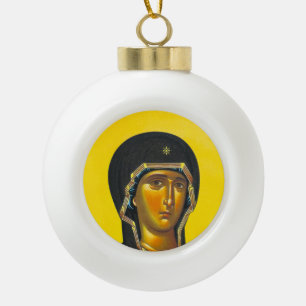 Adorno De Cerámica Tipo Bola Icono ortodoxo antiguo