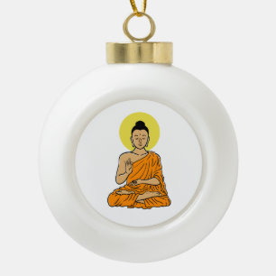 Adorno De Cerámica Tipo Bola Imán de Buda