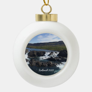 Adorno De Cerámica Tipo Bola Islandia - Ornamento de bolas de cerámica