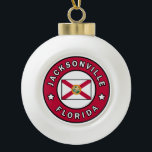 Adorno De Cerámica Tipo Bola Jacksonville Florida<br><div class="desc">Jacksonville Florida</div>