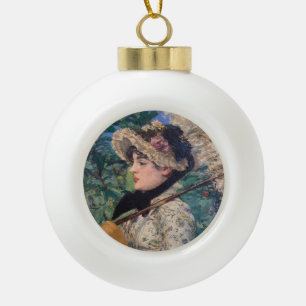 Adorno De Cerámica Tipo Bola Jeanne (Primavera) Por Édouard Manet