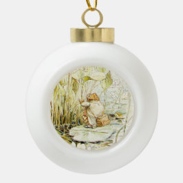 Adorno De Cerámica Tipo Bola Jeremy Fisher on a Lily pad by Beatrix Potter