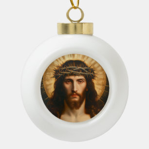 Adorno De Cerámica Tipo Bola Jesús   Arte religioso cristiano