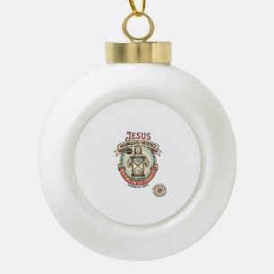 Adorno De Cerámica Tipo Bola Jesús Reloj de Arena Paciencia Jesús Reloj de Aren