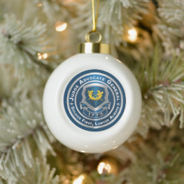 Adorno De Cerámica Tipo Bola Juez de JAG Abogado General