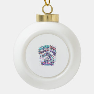 Adorno De Cerámica Tipo Bola Jugador Unicornio Uno Modo Unicornio Estilo Retro 