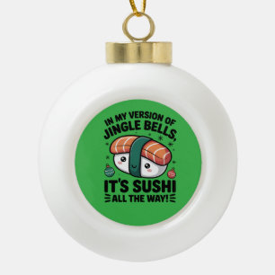 Adorno De Cerámica Tipo Bola Kawaii Sushi por todas partes
