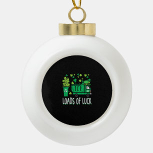 Adorno De Cerámica Tipo Bola Kids St Patricks Day Garbage Truck Load Of Luck to