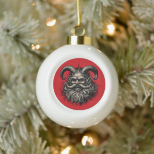Adorno De Cerámica Tipo Bola Krampus