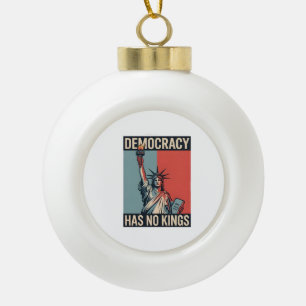 Adorno De Cerámica Tipo Bola La democracia no tiene reyes Estado de libertad am