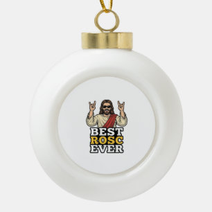 Adorno De Cerámica Tipo Bola La Mejor Camiseta Religiosa de Mano de Rock Vintag