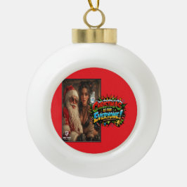 Adorno De Cerámica Tipo Bola La Navidad es para todos!